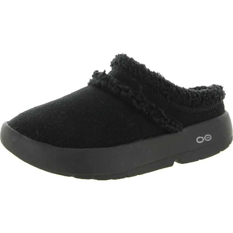 Oofos Womens Oocoozie  Slip On Indoors Mules Retro Plimsoll Style  