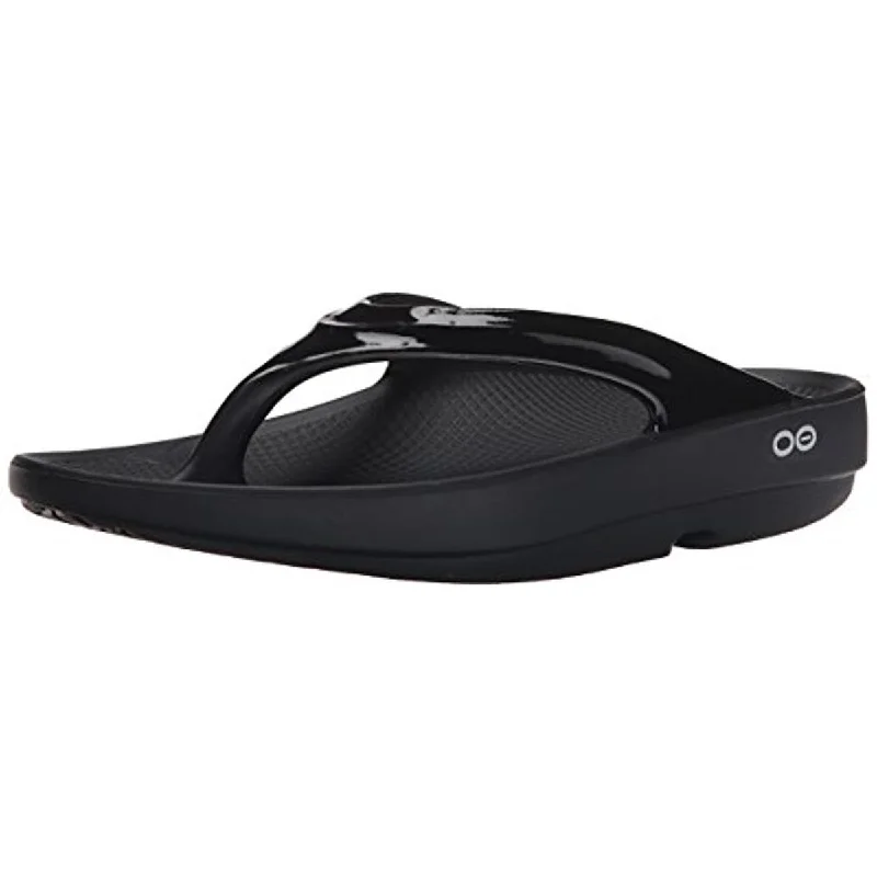 Oofos Womens Oolala Lightweight Thong Flip-Flops Single - Buckle Monk Look  