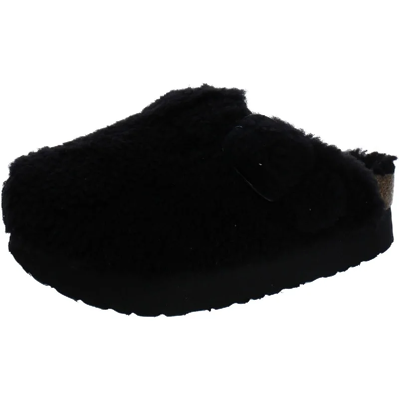 Papillio Womens Boston BB Pap Shearling Slip-On Clogs Slide Sandal Beach Style  