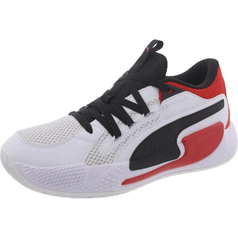 Puma Mens Court Rider Chaos Faux Leather Sport Basketball Shoes Ivy League Loafer Look 
