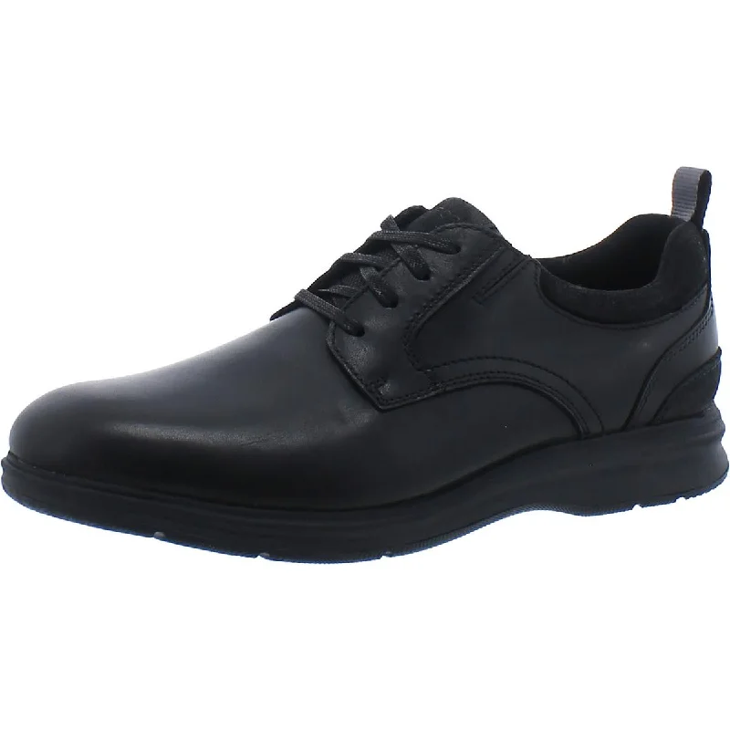 Rockport Mens TM City Plain Toe Leather Cushioned Footbed Oxfords Camouflage Print Boot Style  