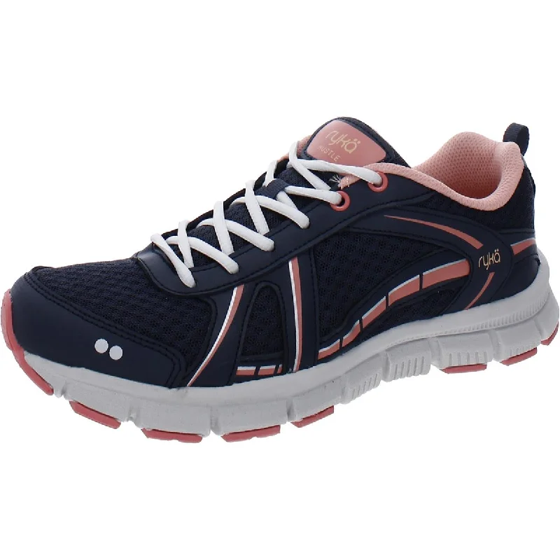 Ryka Womens Hustle Fitness Workout Athletic and Training Shoes Rubber - Sole Plimsoll Look  