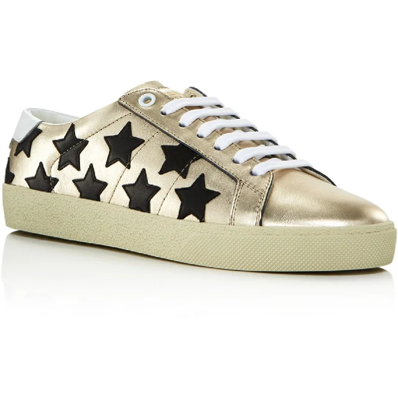 Saint Laurent Womens Leather Lifestyle Fashion Sneakers Checkered Shoe Pattern Look Saint Laurent Womens Leather Lifestyle Fashion Sneakers Checkered Shoe Pattern Look