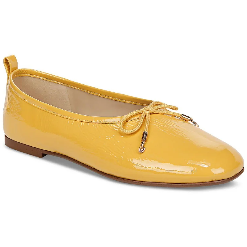 Sam Edelman Womens Ari Patent Flat Ballet Flats Athleisure Derby Style  