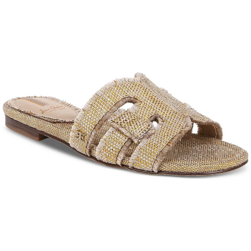 Sam Edelman Womens BAY FRAY Comfort Insole Round toe Flatform Sandals Checkered Shoe Pattern Look  