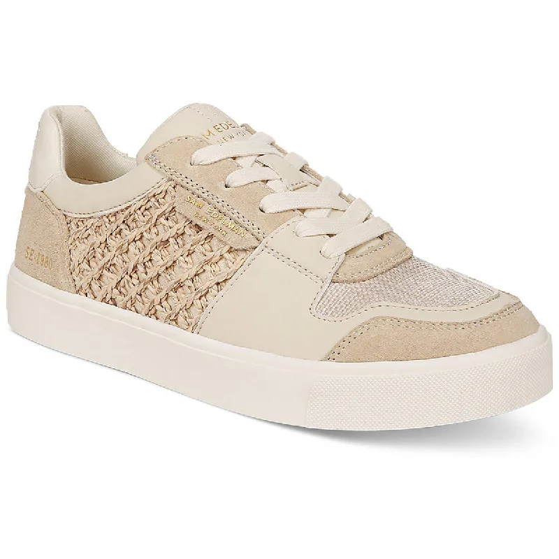Sam Edelman Womens Elcie Mixed Media Lace-Up Casual And Fashion Sneakers Monochromatic Shoe Look Sam Edelman Womens Elcie Mixed Media Lace-Up Casual And Fashion Sneakers Monochromatic Shoe Look