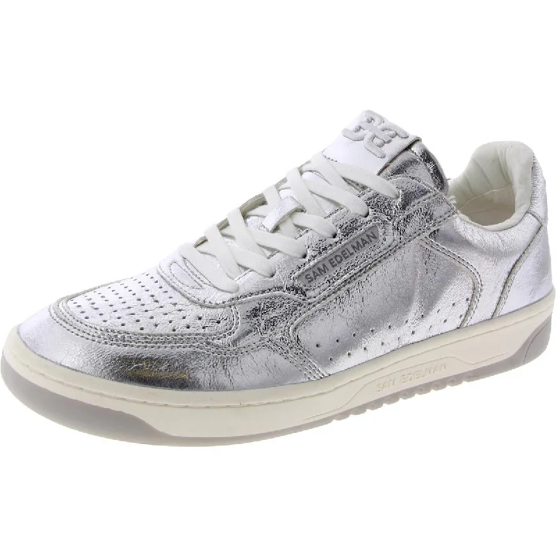 Sam Edelman Womens Harper Faux Leather Metallic Casual And Fashion Sneakers Memory - Foam Slipper Look Sam Edelman Womens Harper Faux Leather Metallic Casual And Fashion Sneakers Memory - Foam Slipper Look