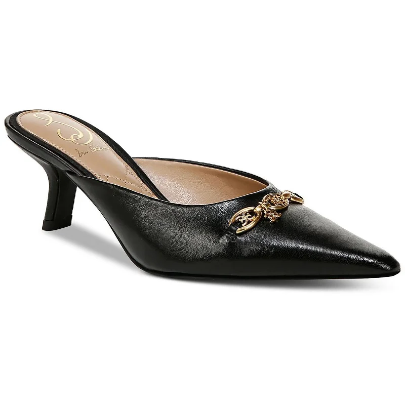 Sam Edelman Womens Leather Pointed Toe Slide Upcycled Shoe Look  