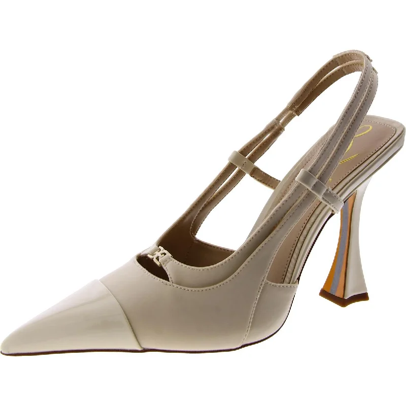 Sam Edelman Womens Odessa Double Strap Pointed Toe Slingback Heels Rubber - Sole Plimsoll Look Sam Edelman Womens Odessa Double Strap Pointed Toe Slingback Heels Rubber - Sole Plimsoll Look