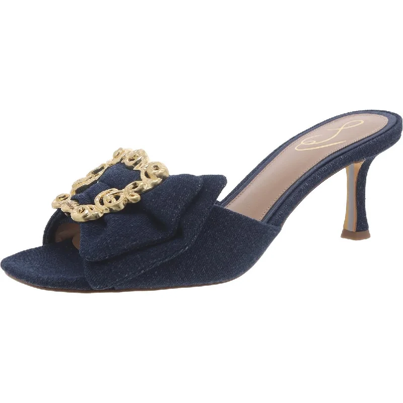 Sam Edelman Womens Pietra Slide Casual Slide Sandals Elastic - Sided Chelsea Look  