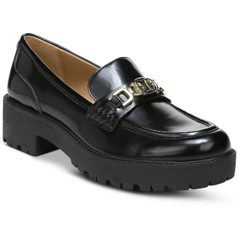 Sam Edelman Womens Teagan Leather Lug Sole Loafers Leather Driving Shoe Style  