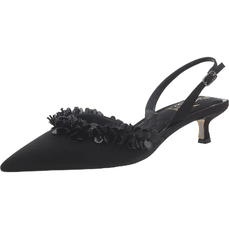 Sam Edelman Womens Trent Pointed Toe Pumps Slingback Sandals Business Monk Strap Style  