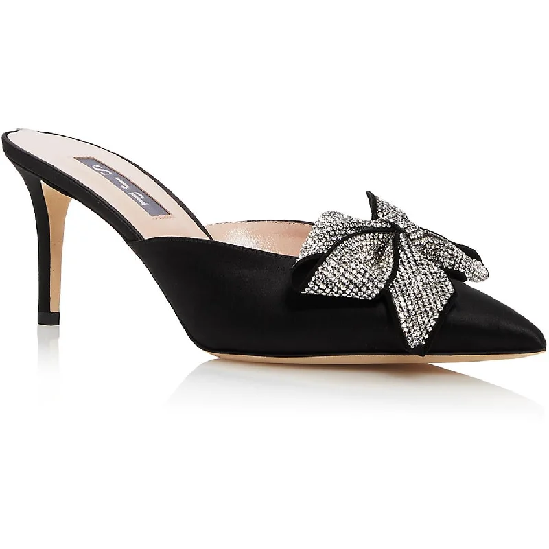 SJP by Sarah Jessica Parker Womens Paley Embellished Pointed Toe Mules Moccasin Soft - Sole Style  