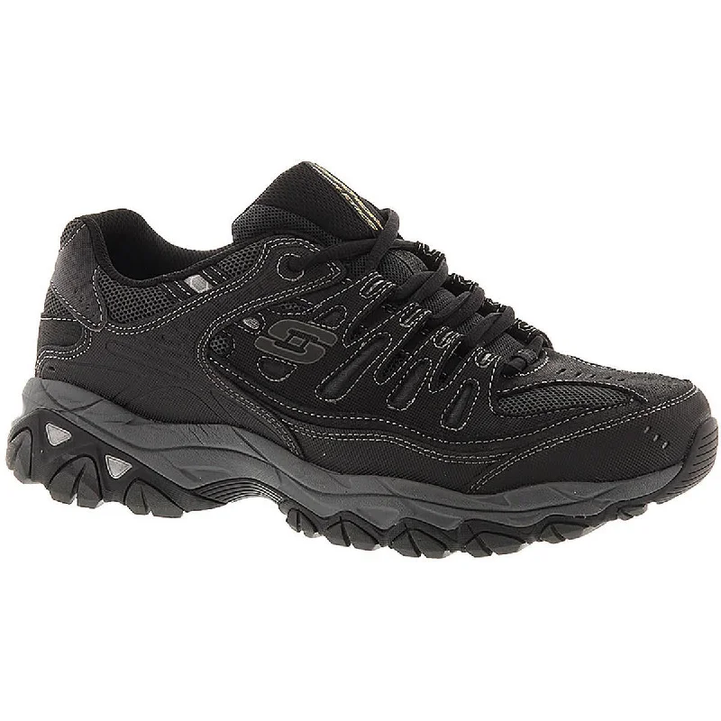 Skechers Mens After Burn Leather Fitness Running Shoes Ivy League - Inspired Derby Look Skechers Mens After Burn Leather Fitness Running Shoes Ivy League - Inspired Derby Look