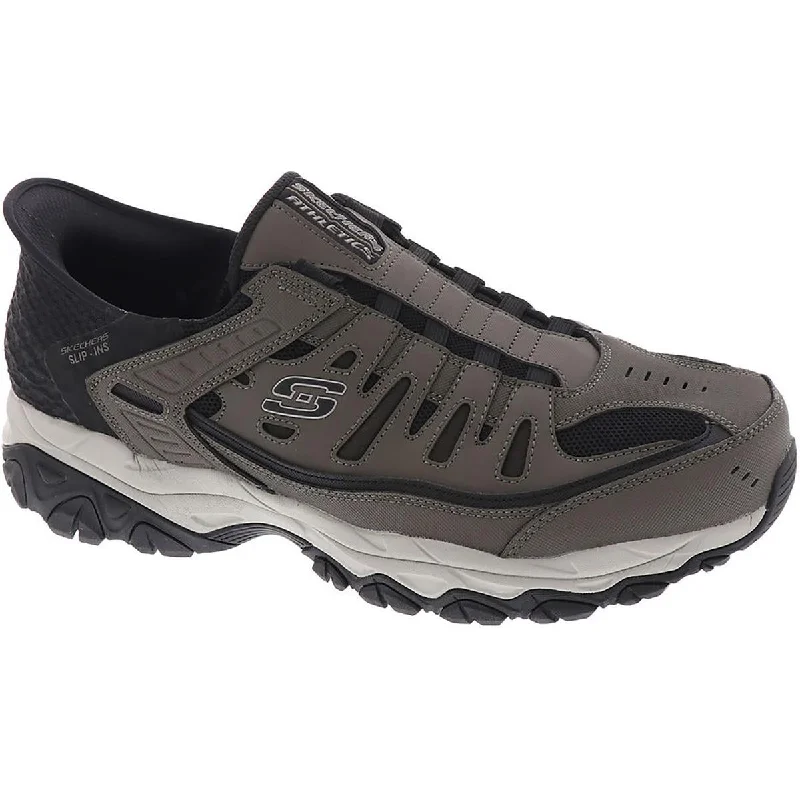 Skechers Mens After Burn Slip-On Memory Foam Running & Training Shoes Upcycled Shoe Look Skechers Mens After Burn Slip-On Memory Foam Running & Training Shoes Upcycled Shoe Look