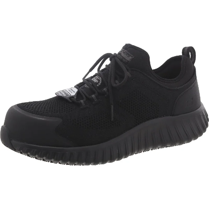 Skechers Mens RHETTLE Mesh Lace up Work & Safety Shoes Minimalist Sneaker Style  