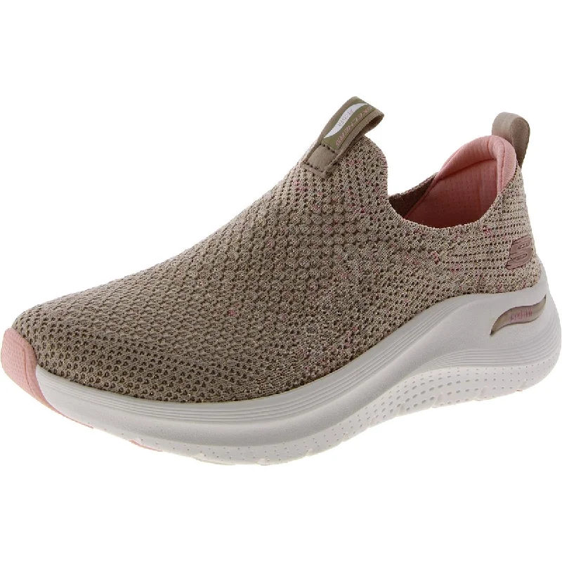 Skechers Womens Arch Fit 2.0-Sheer Shimmer Fitness Lifestyle Slip-On Sneakers Vintage Oxford Appeal 