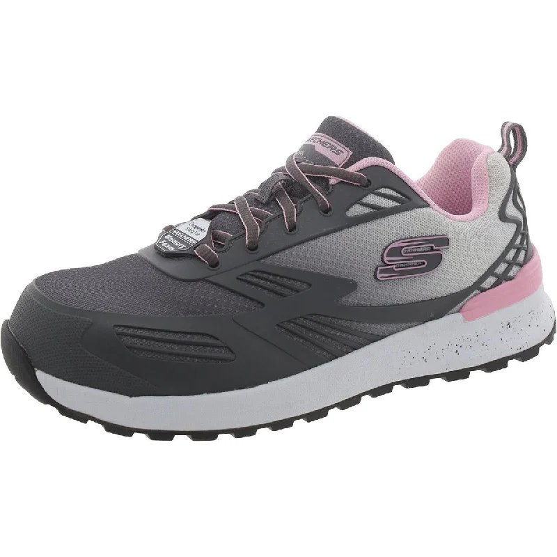 Skechers Womens Bulklin Kaytin Slip Resistant Composite Toe Work & Safety Shoes Embroidered Cowboy Boot Design  