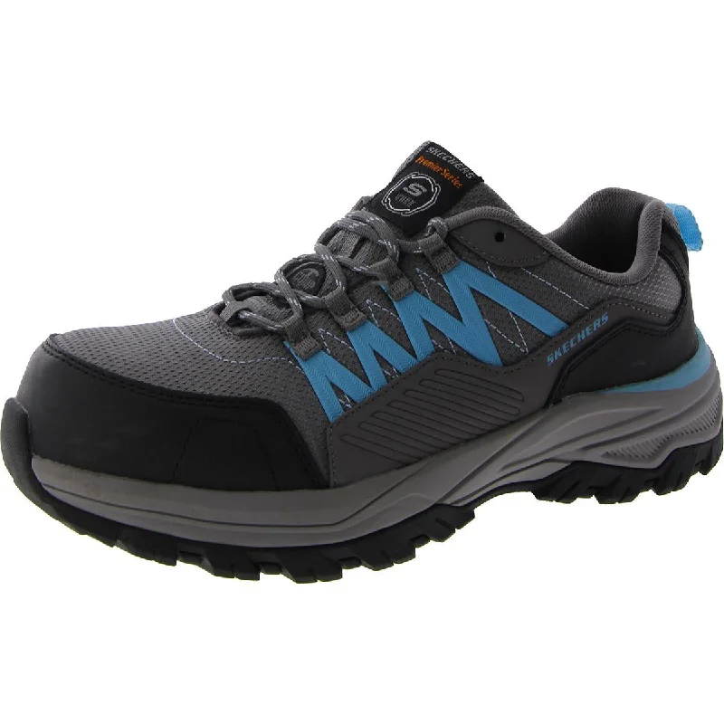 Skechers Womens Fannter-Lizal Leather Composite Toe Work & Safety Shoes Combat - Inspired Military Boot Look Skechers Womens Fannter-Lizal Leather Composite Toe Work & Safety Shoes Combat - Inspired Military Boot Look