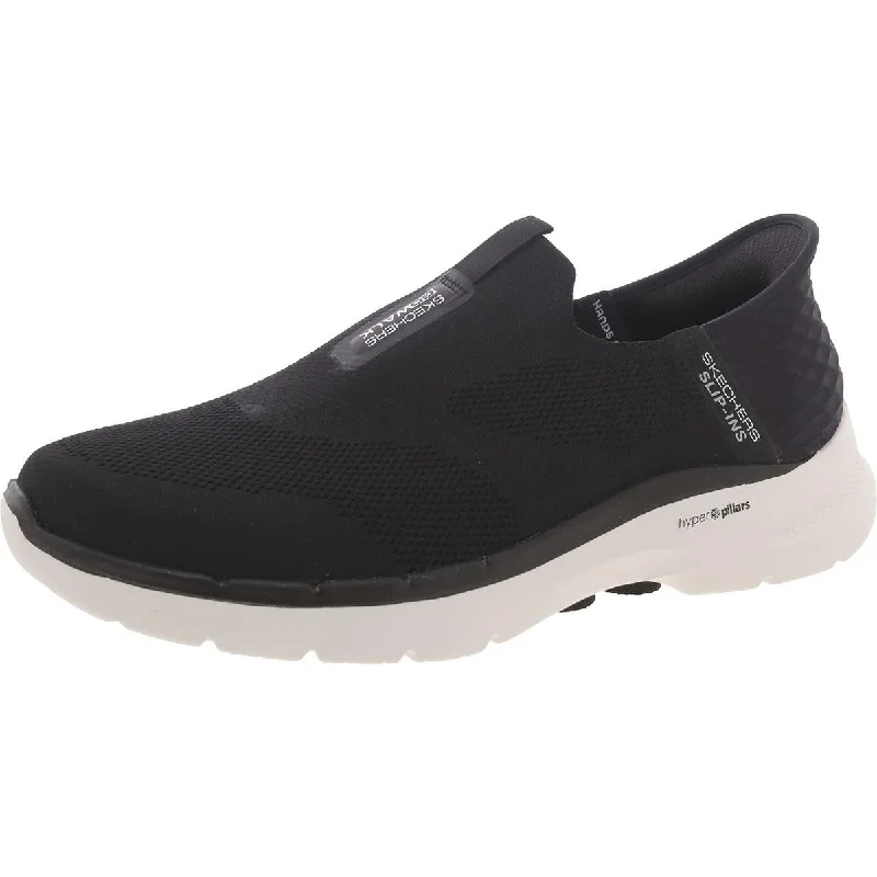 Skechers Womens Knit Lifestyle Slip-On Sneakers Ivy League Loafer Look 