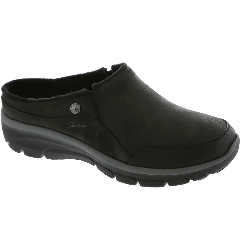 Skechers Womens LATTE 2 Faux Leather Round toe Clogs Suede Desert Boot 