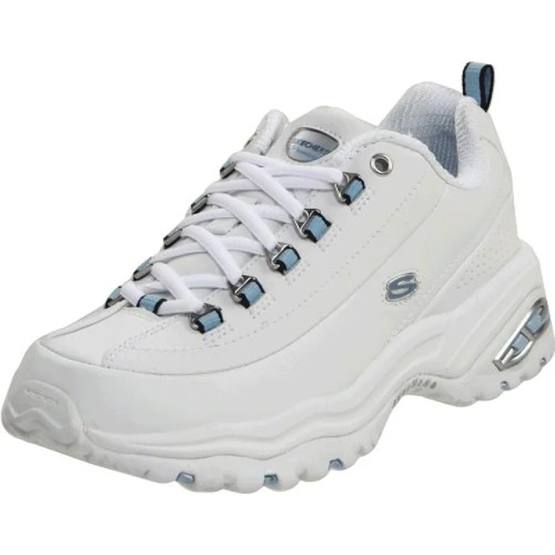 Skechers Womens Premium Leather Perforated Running, Cross Training Shoes Hip - Hop Sneaker Style Skechers Womens Premium Leather Perforated Running, Cross Training Shoes Hip - Hop Sneaker Style