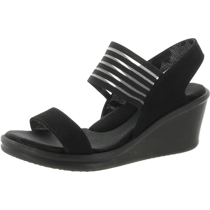 Skechers Womens Slingback Casual Wedge Sandals Casual Loafer Style          