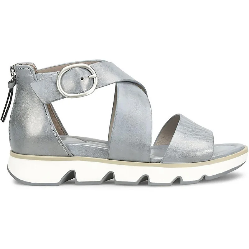 Sofft Womens Mackenna Leather Ankle Strap Slingback Sandals Dressy Chelsea Boot Style 