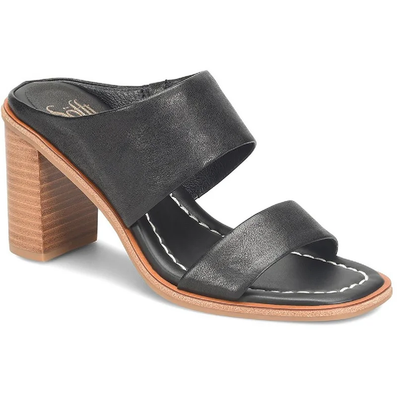 Sofft Womens Sheila Leather Slip-On Heels Glow - in - the - Dark Shoe Design  