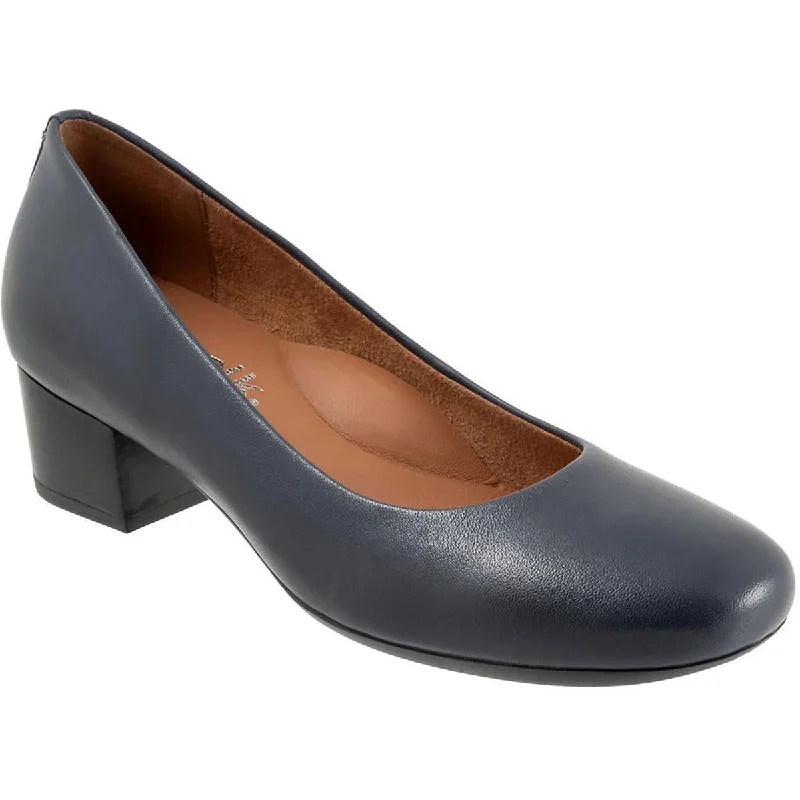 SoftWalk Womens Lynn Faux Leather Slip On Pumps Skateboarding Sneaker Style  