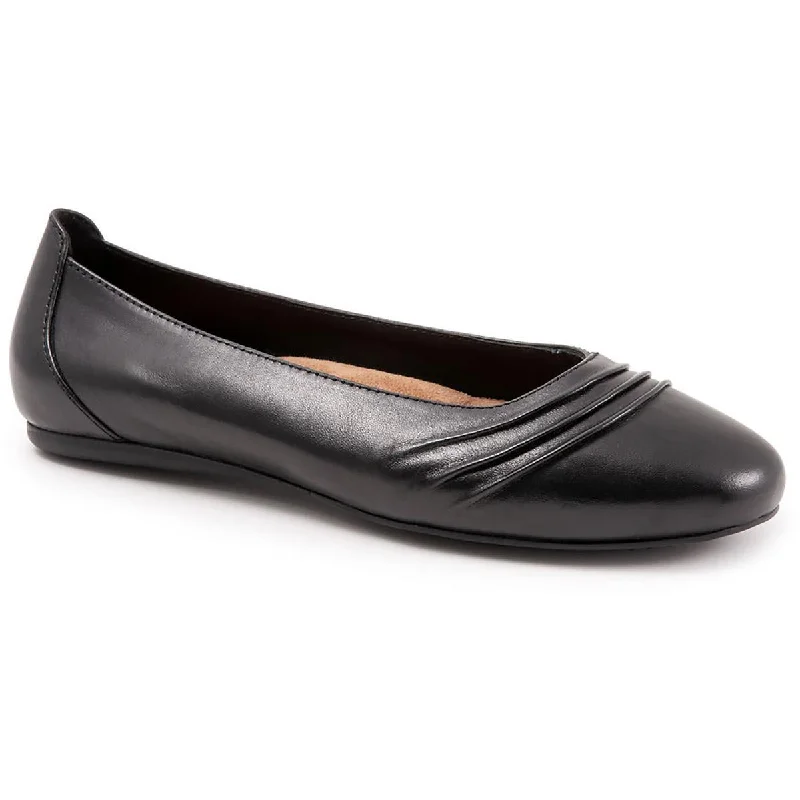 SoftWalk Womens Safi  Slip On Leather Loafers Athleisure Derby Style  