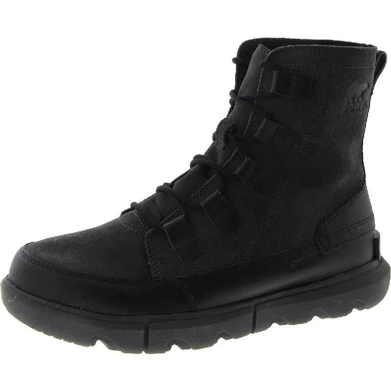 Sorel Mens Explorer Next Suede Outdoor Hiking Boots Beaded Moccasin Design 