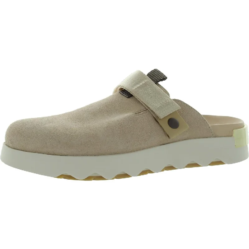 Sorel Womens Viibe Suede Slip On Clogs Camouflage Print Boot Style  
