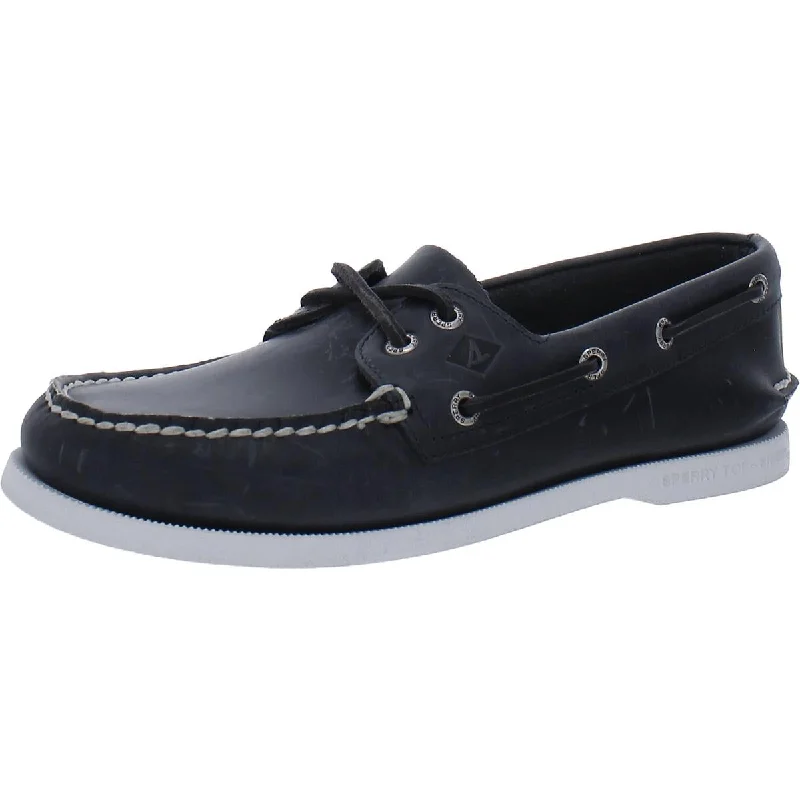 Sperry Mens 2-Eye Pullup Leather Boat Shoes Tech - Inspired Sneaker Look  