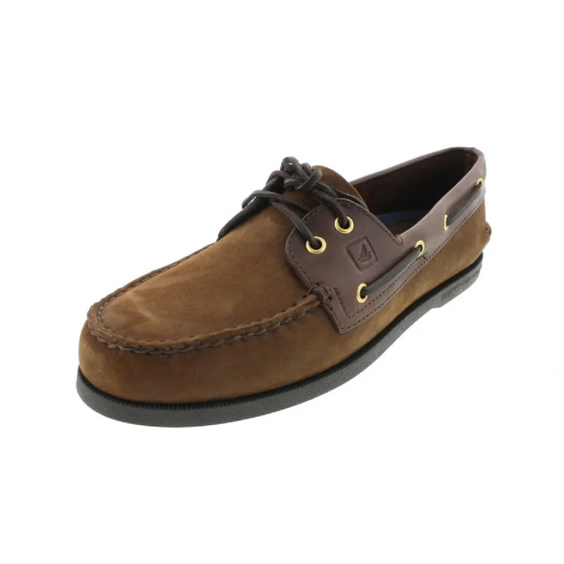 Sperry Mens Authentic Original Nubuck Two Tone Boat Shoes Sustainable Shoe Design  