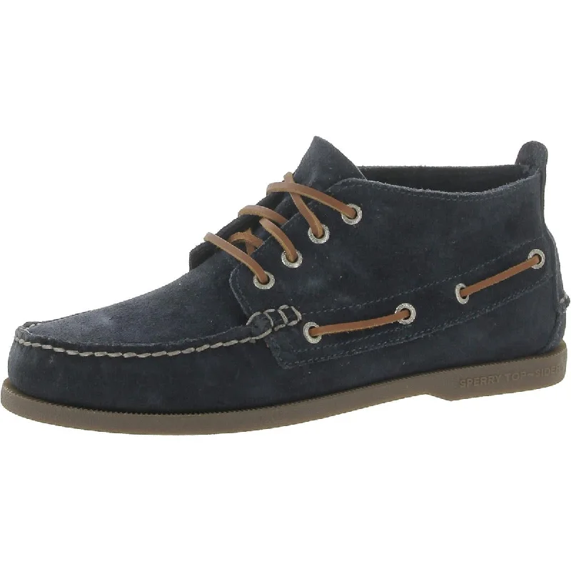 Sperry Mens Suede Slip On Chukka Boots Loose - Fit Slipper Style  