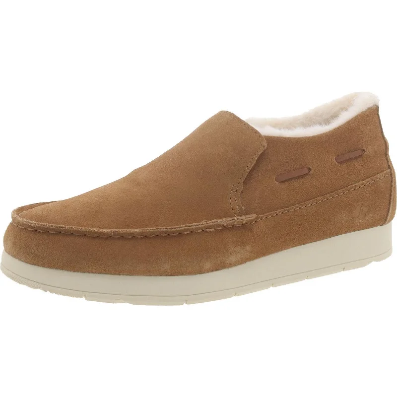 Sperry Womens Faux Fur Slip On Moccasins Dressy Chelsea Boot Style 