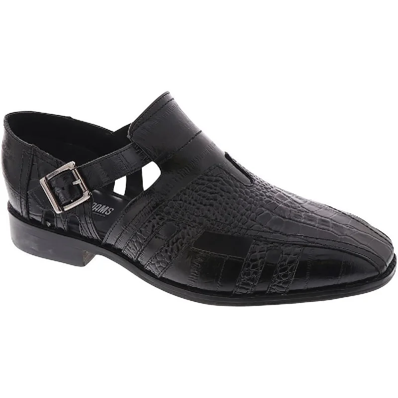 Stacy Adams Mens Calvino  Leather Slip On Oxfords Loose - Fit Slipper Style  