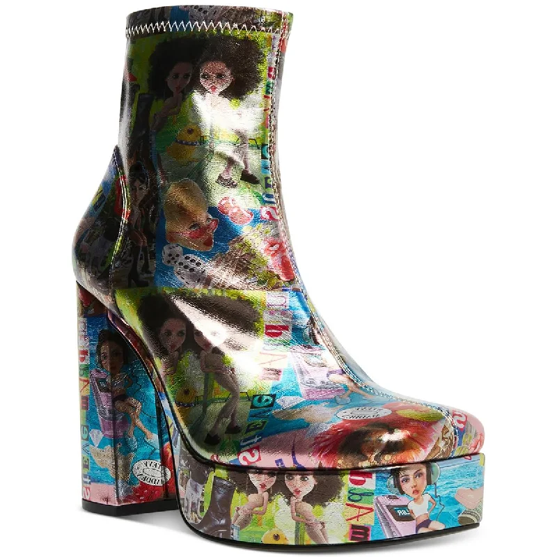 Steve Madden Womens Chunky Heel Ankle Bootie Platform Heels Skateboarding Sneaker Style Steve Madden Womens Chunky Heel Ankle Bootie Platform Heels Skateboarding Sneaker Style