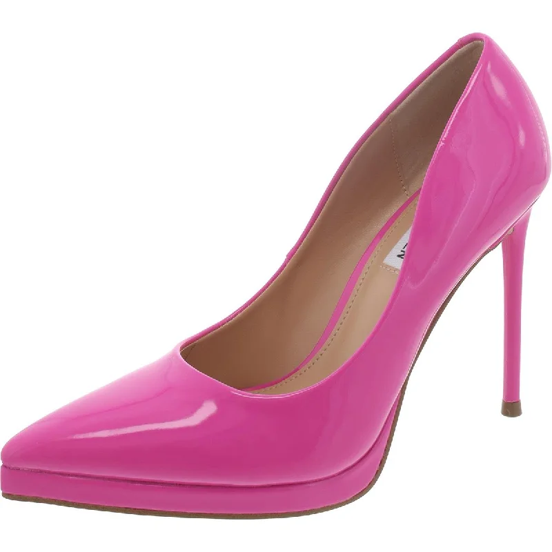Steve Madden Womens Klassy Patent Pointed Toe Pumps Slide Sandal Beach Style  