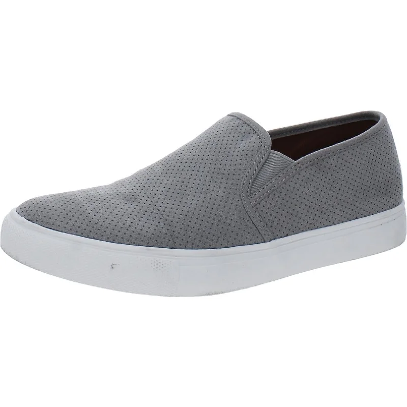 Steve Madden Womens Zarayy Perforated  Slip-On Sneakers Memory - Foam Slipper Look  