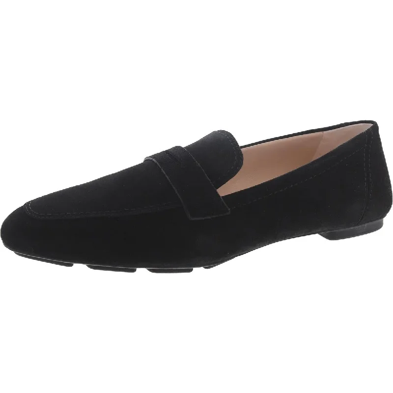 Stuart Weitzman Womens Jet Suede Slip On Loafers Vintage Oxford Appeal 