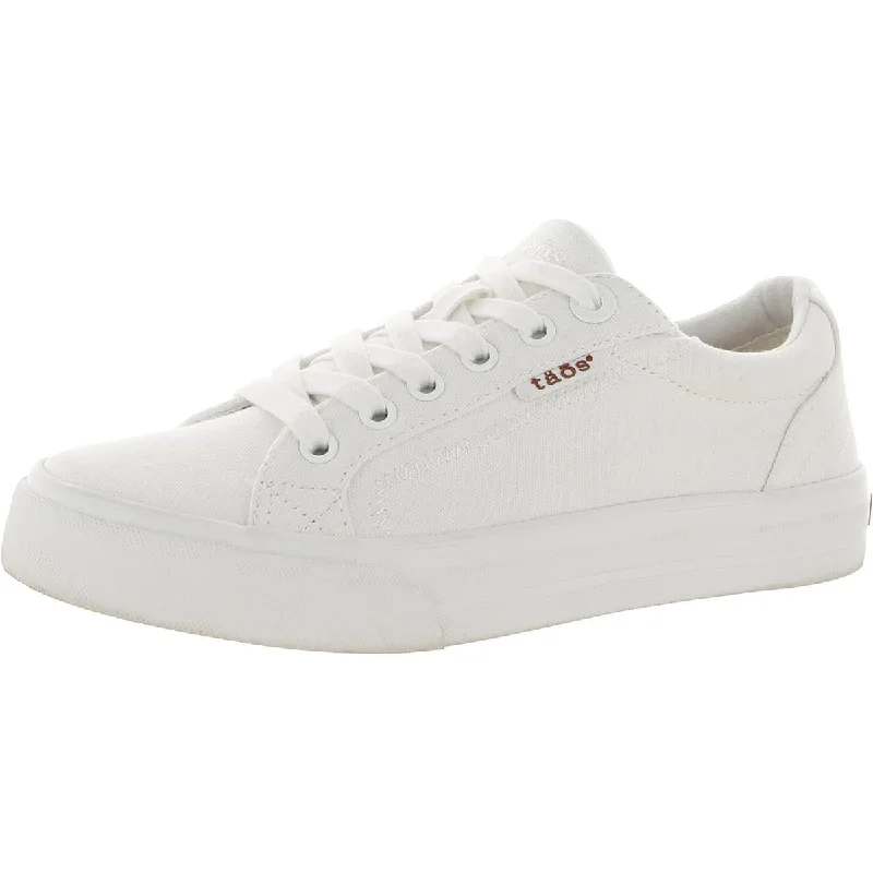 Taos Womens Plim Soul Canvas Low Top Sneakers Distressed Leather Shoe Style  
