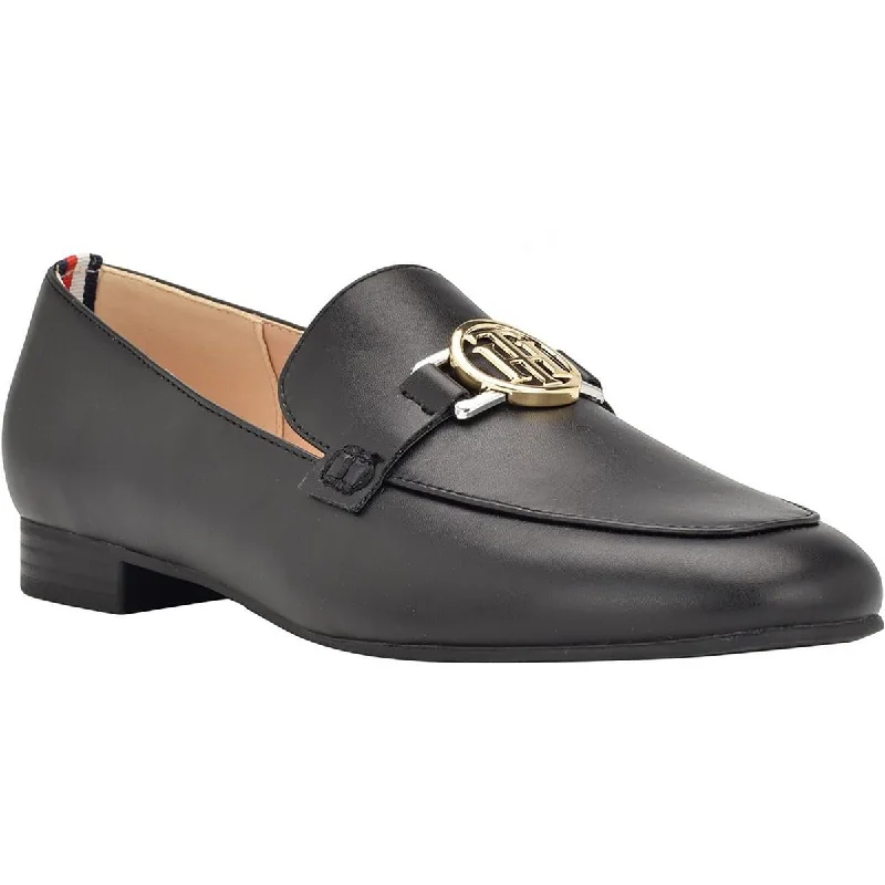 Tommy Hilfiger Womens Cozte Faux Leather Slip-On Loafers Mod Oxford Design  