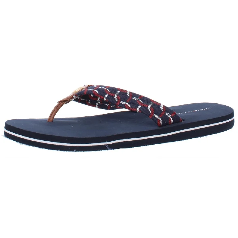 Tommy Hilfiger Womens Cranie-X Thong Slip On Flip-Flops Business Monk Strap Style  