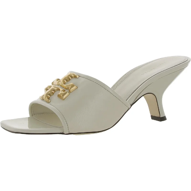 Tory Burch Womens Eleanor Leather Square Toe Heels Wingtip Oxford Design 
