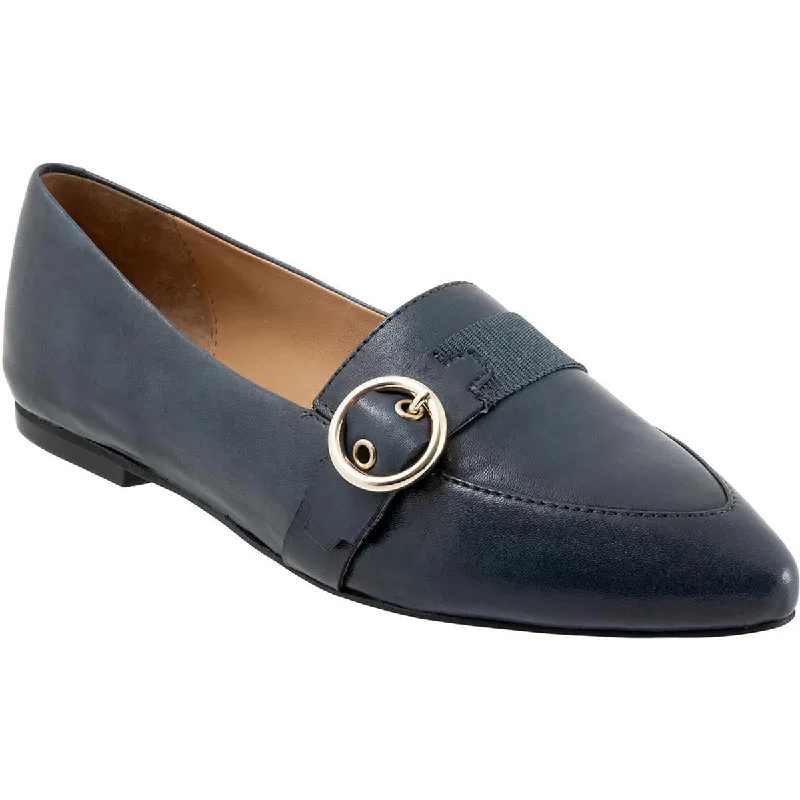 Trotters Womens Emmet Leather Pointed Toe Ballet Flats Ivy League - Inspired Derby Look Trotters Womens Emmet Leather Pointed Toe Ballet Flats Ivy League - Inspired Derby Look