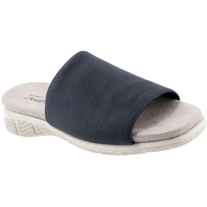 Trotters Womens Toni Slip-On Casual Slide Sandals Art Deco - Inspired Shoe Look  