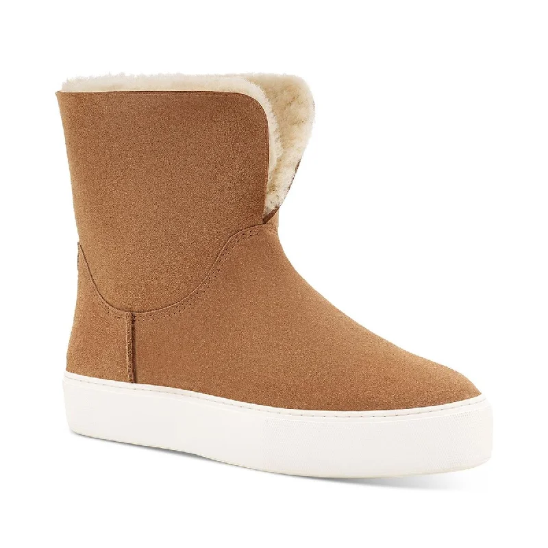 Ugg Womens Lynus Suede Slip On High-Top Sneakers Moccasin Soft - Sole Style  