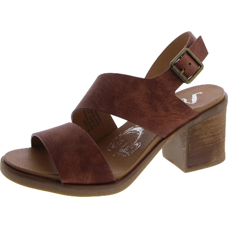 Very G Womens Fiona Faux Leather Slip On Slingback Sandals Brogue Oxford Aesthetic 